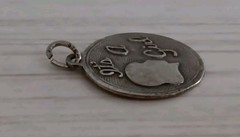 Vintage Beau Sterling Silver It’s A Girl Gender Reveal Round Charm