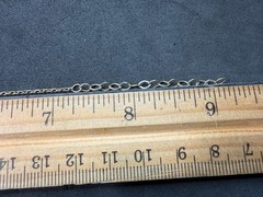 1.68g Vintage Sterling Silver 925 Bracelet Gold Tone Purple Adjust. 9.1 in M