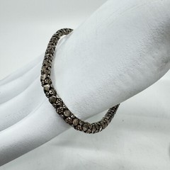 Vintage Sterling Silver India Hollow Snake Chain Bracelet 5mm – 14g – 8.25”