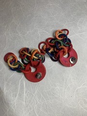 Vintage 1980s Jewelry: Earrings w/ Backs, Necklace, Shoe Clips, Polymer Clay