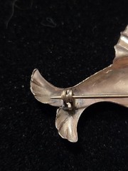 Sterling Silver 1930s Art Deco Flying Fish Cute Marked Sterling As Pictured