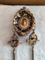 1940s Vintage Jewelry Set Necklace and Earrings. Butterfly and Bee Motiff.