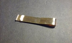 Vintage Gold-Tone Simple Chic Wide TIE BAR Clip 2.5″ Inches Unbranded