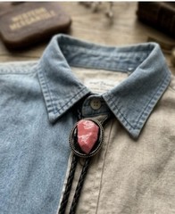 Bolo Tie Mens Wedding Necklace Leather Rope Western Cowboy Style