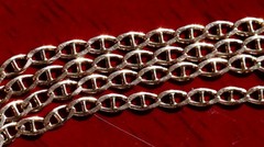 14k yellow gold necklace 18.75″ anchor / mariner link chain vintage 4.25gr N3642