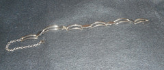 Mid Century Modern Choker stainless steel Silver tone “