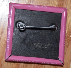Art Institute of Chicago Museum Pin Button Portrait Woman Surrealism Modern Art