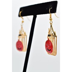 Vintage Spider Halloween Earrings Haunted House Ghost Pumpkin NOS 1990s BinA18