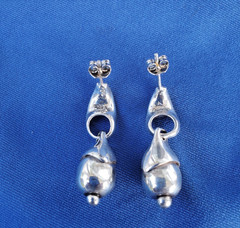 ORIGINAL Designer 925 Sterling Silver Dangle Drop Earrings Jewelry Gift Woman