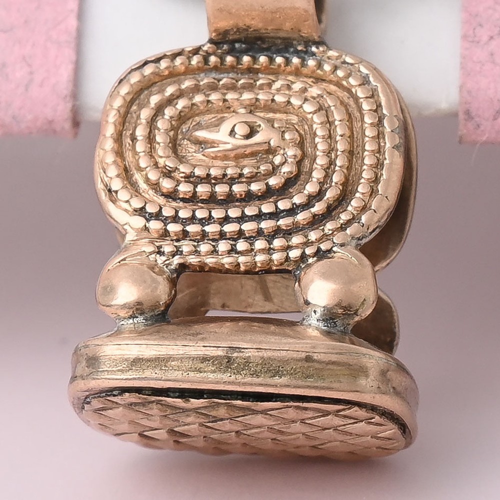 Antique Victorian Snake Eternity Double Sided Gold Filled Fob Charm Pendant