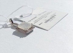 Vintage Pendant Rainbow Adular stone Sterling Silver 925 Beautiful Women Jewelry