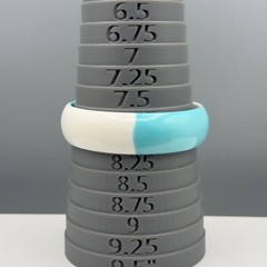 Vintage Plastic Bangle Bracelet Stack Set Aqua White Lucite