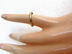 Vintage 14K Yellow Gold Milgrain Trim Wedding Band Ring 2.5 mm Sz. 5.25