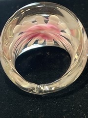 Vintage Glass Dome Cocktail Ring Size 9 Stunning
