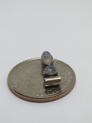 Small Vintage Sterling Silver 925 Moonstone Slide Pendant