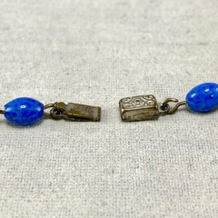 Vintage Art Deco Sterling Silver Costume Glass & Blue Sodalite Jewelry Lot As Is