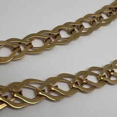 Vintage Signed MMA Gold Tone Chain 16.5” Necklace (8317)