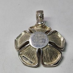 JOSEPH ESPOSITO 14KT & STERLING FLOWER PENDANT/ENHANCER 23G LOVE BEGINS AS IS