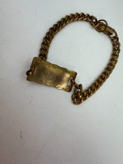 Vintage Bracelet Sweetheart Chain Brass? 7 Inches Lightweight