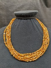 Multi-Strand Cultured Pearl Necklace Sterling Silver 925 Clasp ~20″ Silpada?
