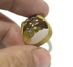 VINTAGE ANCIENT BRONZE OLD RING STYLE ROMAN VERY RARE LEGIONARY ARTIFACT AMAZING