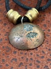 Moroccan Hamsa Coin Antique Berber Style Necklace Authentic