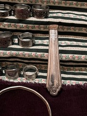 Spoon Ring Lot Of 22 Pieces- Silver Plate& Stainless Steel- Antique & Vintage