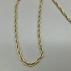 Avon Necklace Womens Gold Tone Textured Rope Chain Long Vintage Jewelry 30 Inch