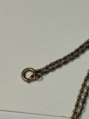 Vintage 12kt Gold Filled Miraculous Mary In Heart Pendant Necklace Nibless Clasp