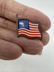VTG 9 Patriotic Rhinestones Pendant Charm Brooches 2 Rafaelian Flags USA Eagle