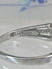 Black Hills Gold ring floral band leaves size 9 sterling silver women