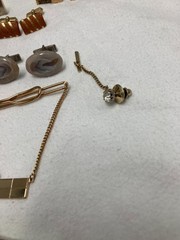 VTG Lot 35+ Pcs of Mens Cufflinks Tiebars-Pins-Clips-Swank Hickok Anson Kreisler