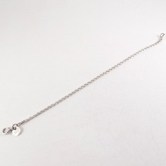 Sterling Silver Rope Bracelet Solid Vintage 925 7.5″ Long 2.5mm