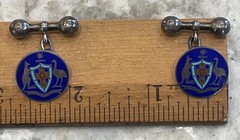 Antique Dunklings Cufflink Australian Federation-era Australian Coat of Arms