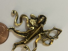 Vintage MMA PEM LOT Pin Brooch Cherub Pegasus Book 3Pc Signed Estate Jewelry