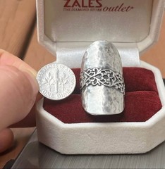 925 🇮🇱 Sz 7 BEAUTIFUL! Vintage Sterling Silver Israel Handmade Ring