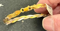 Vintage Sterling Silver Tri-Color Braided Bracelet Chain 6″ Italy 3.7 Grams KC