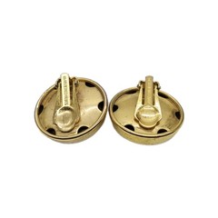 Sarah Coventry Faux Pearl Clip on Earring Gold Tone Couture Vintage Round 1 in