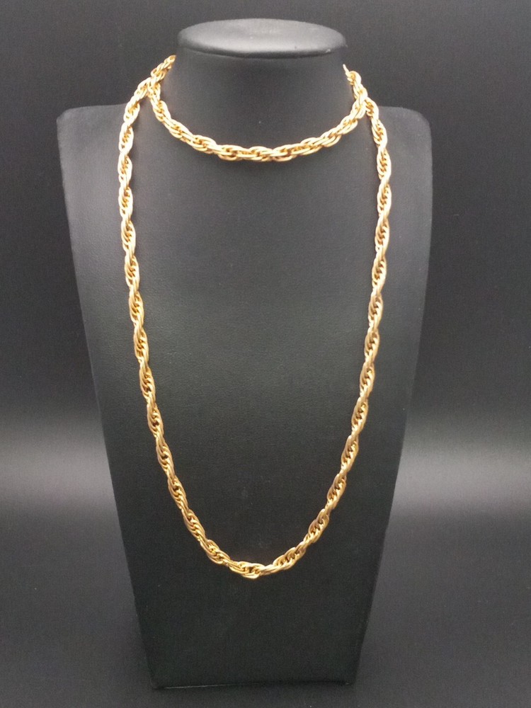 Irwin Pearl Vintage gold tone 28-in Rope Chain Design Necklace