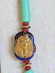 Vintage 17″ Miriam Haskell Egyptian Revival Necklace
