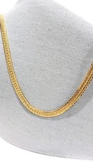 Vintage Napier Gold Tone Herringbone Necklace 24″ SEE DESCRIPTION Free Ship!