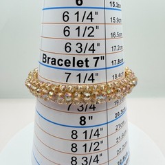 Vintage Gold Tone Beaded Jewelry Set – Wire Wrapped Bangle & Hoop Earrings