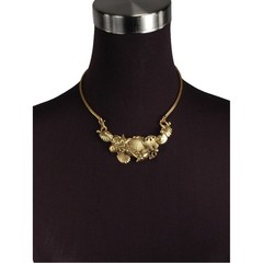 Richard Kaish Seashell Collar Necklace Vintage Brutalist Ocean Statement Signed