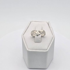 Vintage 925 Sterling Silver Ring Textured Hammered Size 5 FREE $HIPPING!