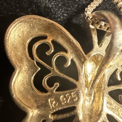 VTG 1990’s/2000’s VERMEIL BUTTERFLY NECKLACE – FINE JEWELRY 925