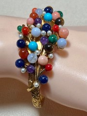 AUTHENTIC SWOBODA CUFF BRACELET ~MULTI-STONE ~ STUNNING!
