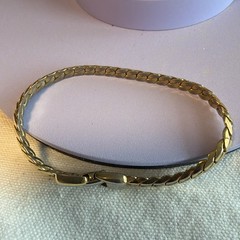 Napier Braided Chain Bracelet / Gold Tone/ Fits Size 6.75 In Wrist
