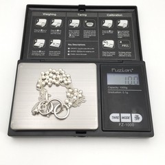 Silver Tone 6 Strand Textured Ball Beaded Curb Chain Toggle Bracelet 7.5” #14
