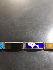 Vintage Mexico TR-195 925 Multi Stone Bracelet Pre-owned