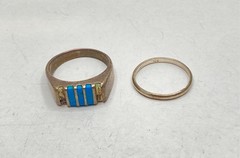 925 Sterling Silver Precious Metal Scrap Jewelry Lot 34.7g Mexico Turquoise
